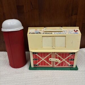 Fisher-Price Family Farm Barn and homemade silo set